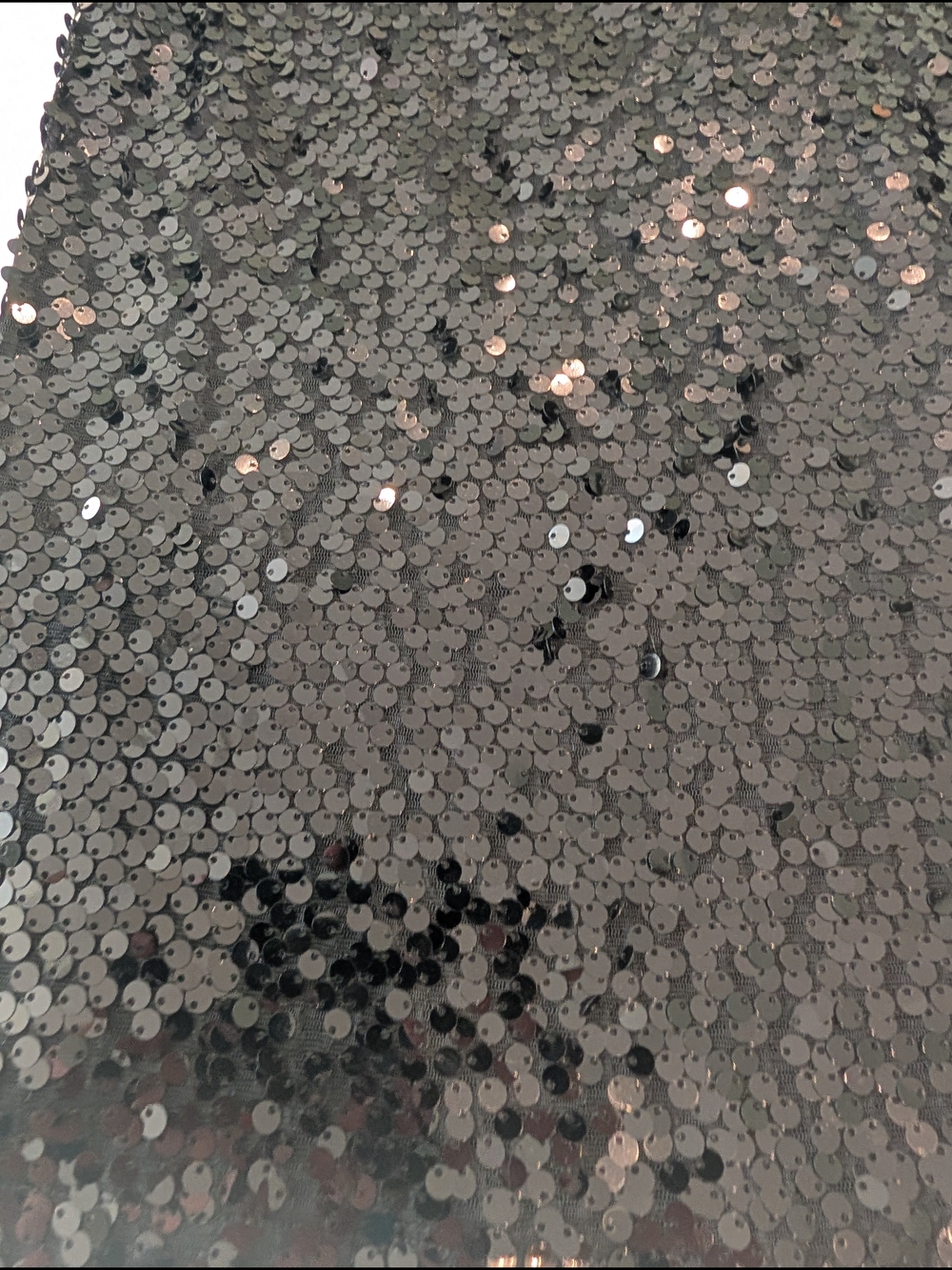 Express Black Sequin Tank Top - Picture 2 of 4